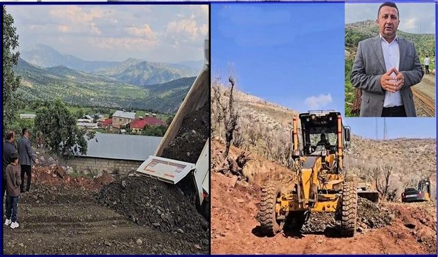 Derecik’te Yeşilova Mezrası yeni alternatif yoluna kavuştu