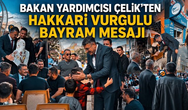 Bakan Yardımcısı Çelik’ten Hakkari vurgulu bayram mesajı