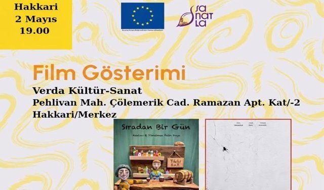 Hakkari’de sanatla atölye ve film buluşması