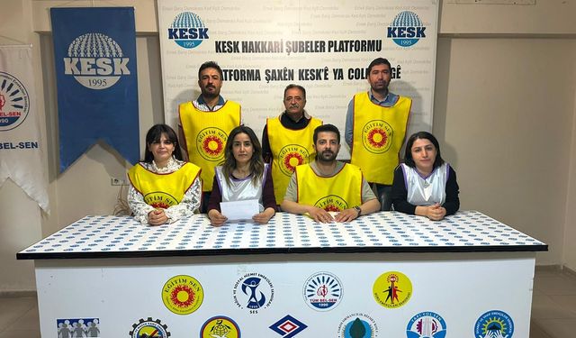 Hakkari Eğitim Sen'den acil önlem çağrısı!