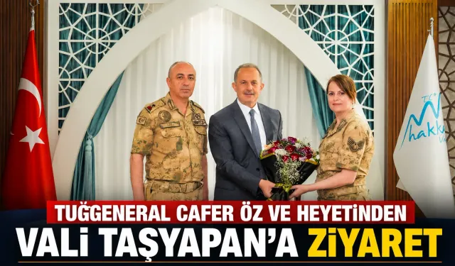 Tuğgeneral Cafer Öz ve heyetinden Vali Taşyapan’a ziyaret