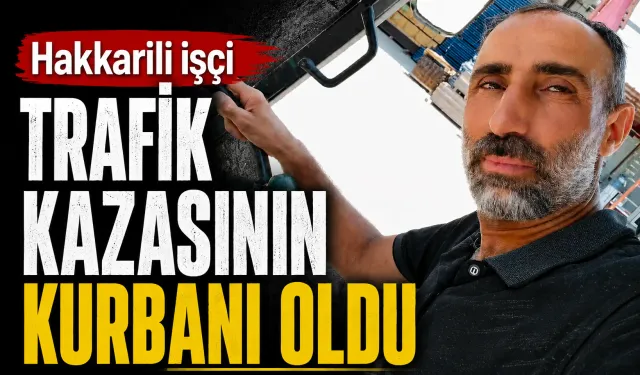 Hakkarili işçi trafik kazasının kurbanı oldu