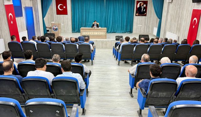 Hakkari’de yeni eğitim öğretim yılı hazırlıkları değerlendirildi