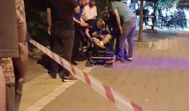 Kaldırımda yürürken silahlı saldırıda yaralandı