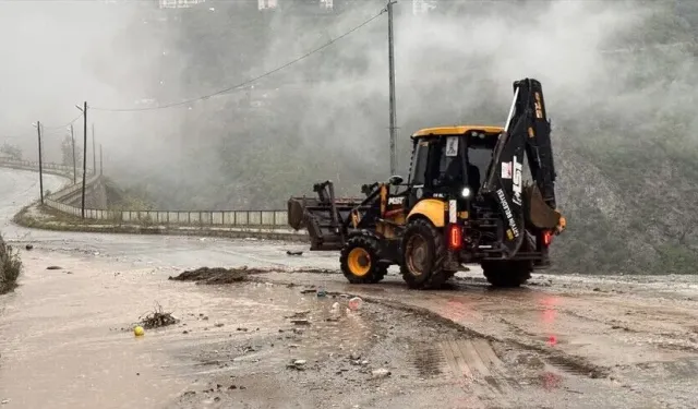 Artvin'de sağanak hayatı olumsuz etkiledi