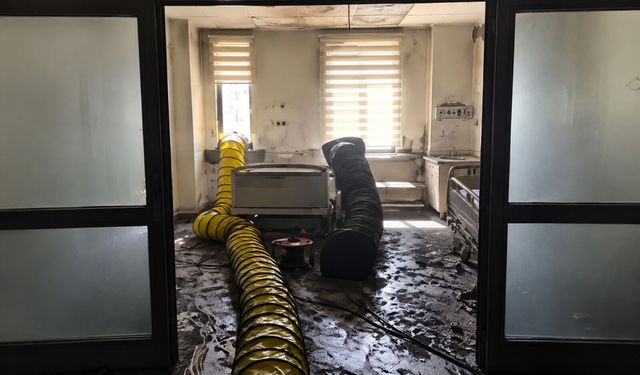 Van’da hastanede yangın paniği! Kardiyoloji servisi boşaltıldı