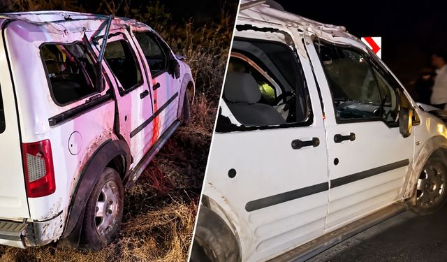 Hakkari’de trafik kazası: Araç kayalara çarptı