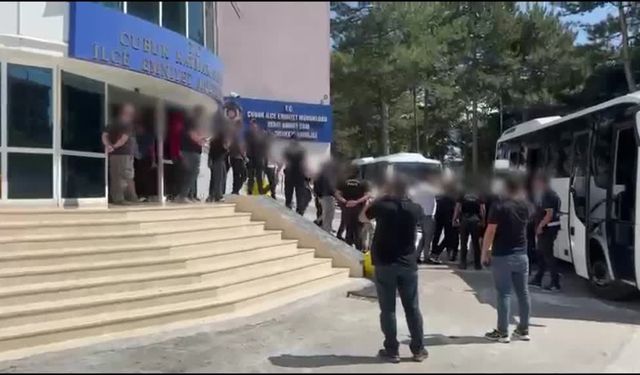 Kontrol noktalarını paylaşan 36 şüpheli yakalandı