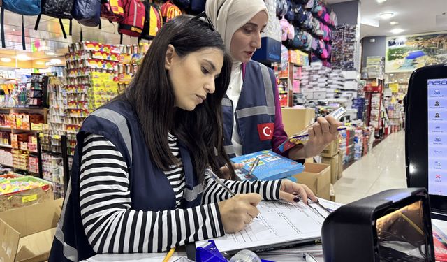 Van'da kırtasiyelerde ürün ve fiyat denetimi yapılıyor