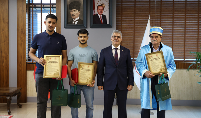 Bingöl'de Ahilik Haftası dolayısıyla Vali Çelik'e ziyaret