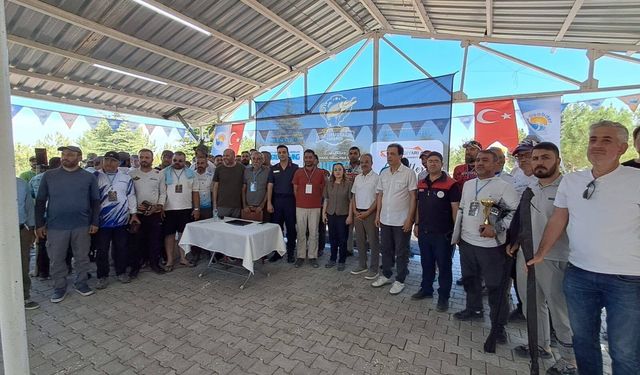 Ağın'da balıkçılar Fırat turnası için yarıştı