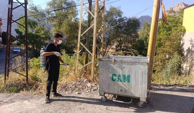 Hakkari’de haşerelere karşı etkin mücadele