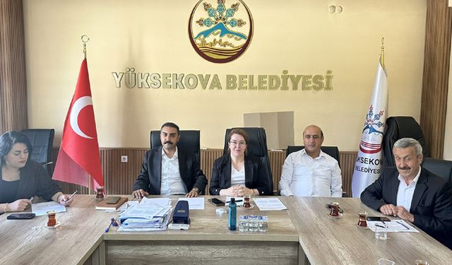 Yüksekova Belediyesi Eylül ayı toplantısı yapıldı