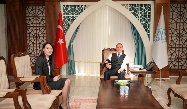 Vali Taşyapan Müdür Bülbül'ü kabul etti