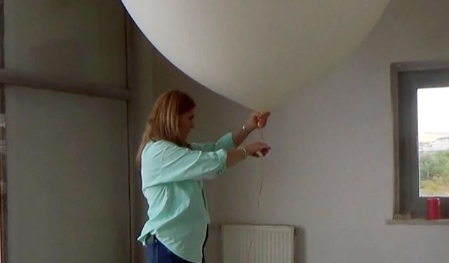 Erzurum'da gökyüzüne meteorolojik balon bırakılıyor