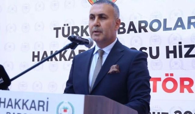 Hakkari Baro Başkanı Canan’dan önemli açıklama