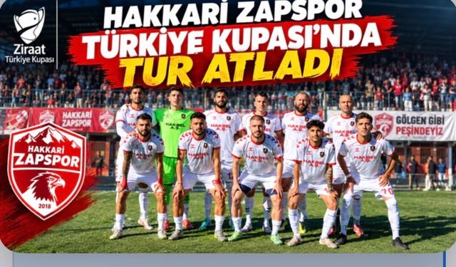 Hakkari Zapspor Türkiye Kupası'nda tur atladı