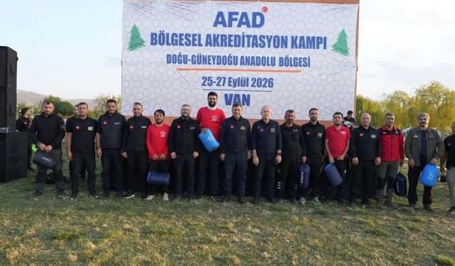Hakkari ekibi Van’daki AFAD kampında yer aldı