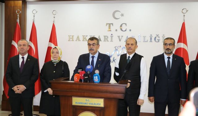 Milli Eğitim Bakanı Tekin Hakkari’de konuştu