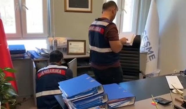 Çeşme Belediyesi'ne operasyon düzenlendi