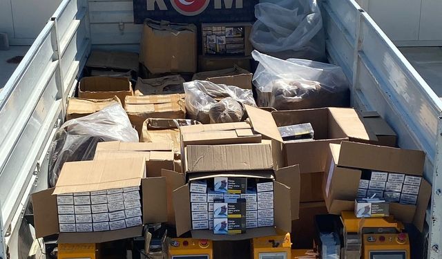 Aydın’da 138 bin 800 makaron ele geçirildi; 3 gözaltı