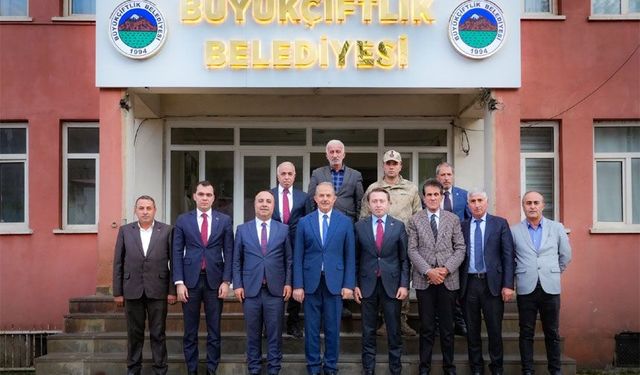 Vali Taşyapan’dan Büyükçiftlik Belediyesine ziyaret