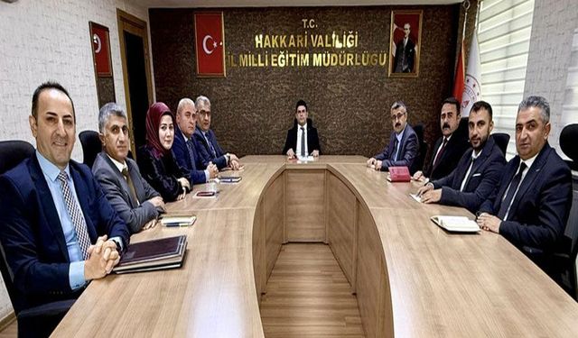 Hakkari’de haftalık eğitim değerlendirme toplantısı yapıldı