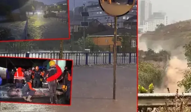 İstanbul'da sağanak; yollar göle döndü