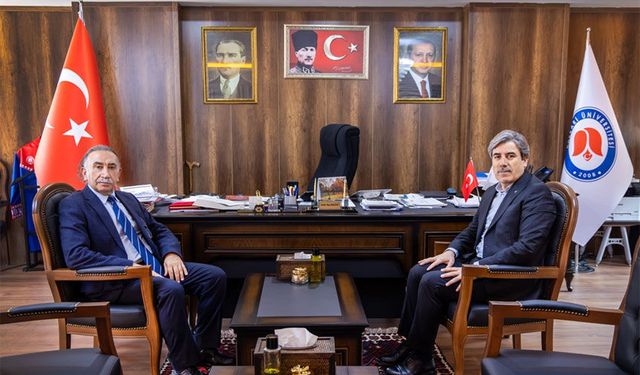 Fırat'tan Rektör Gençelep'e ziyaret