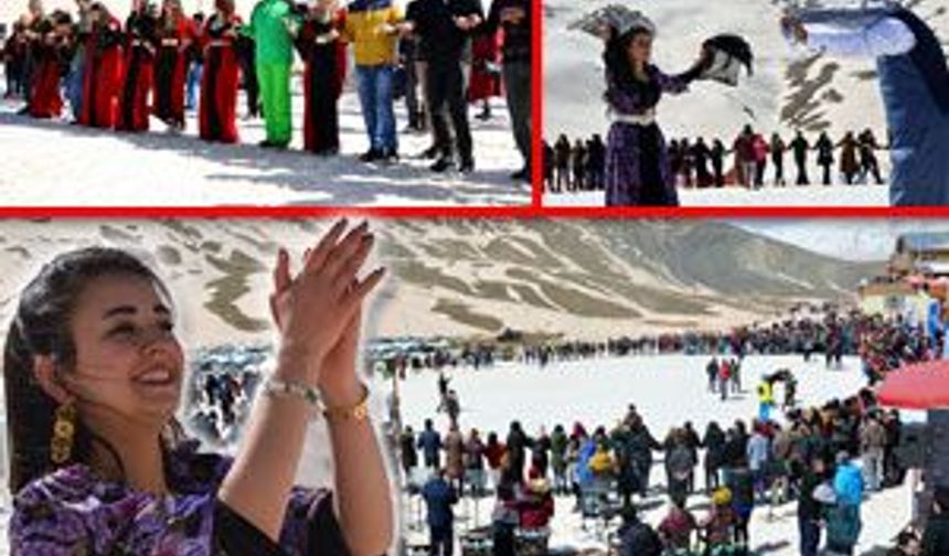 Hakkari'de "2'inci Kar Festivali" renkli geçti