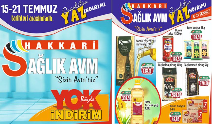 Sağlık AVM'de yaz indirimi başladı