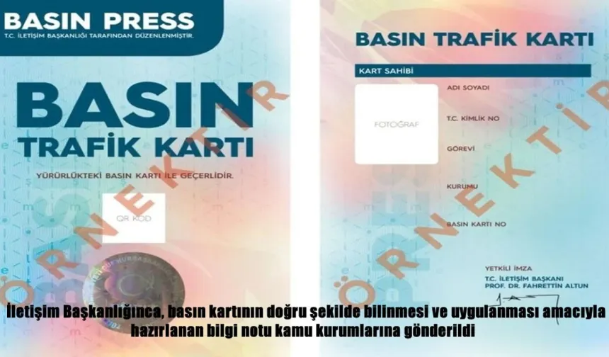 İletişim Başkanlığı’ndan basın kartı hakkında yeni bilgilendirme