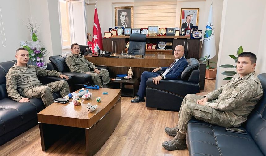 Komutanlardan Başkan Büyüksu’ya ziyaret