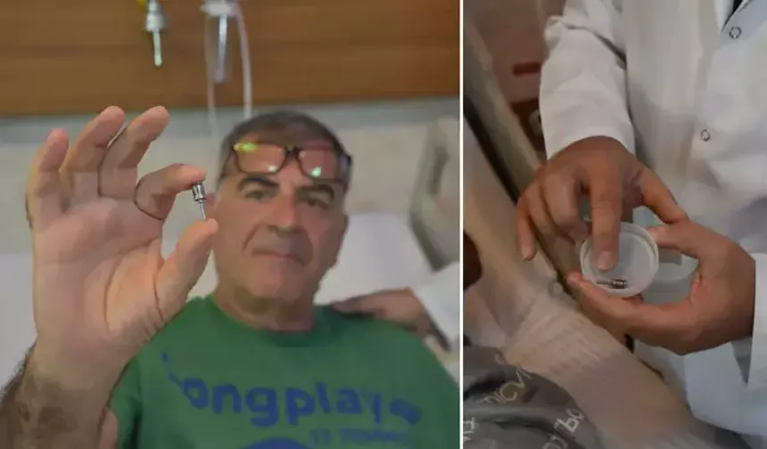 Akciğerinden diş implantı çıktı
