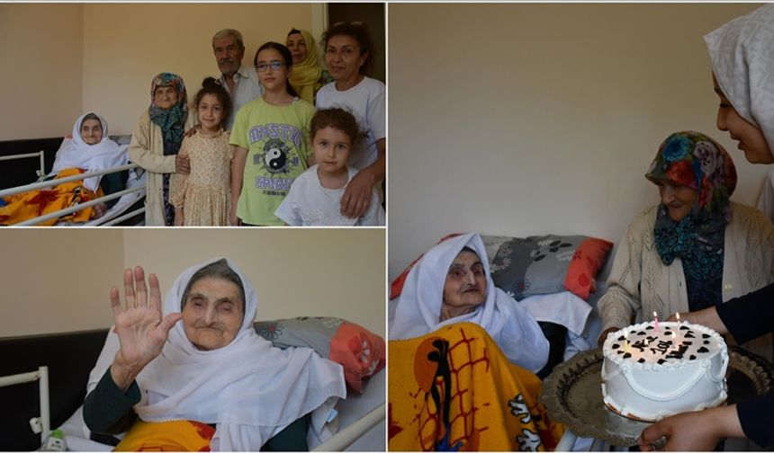 106 yaşındaki nineye doğum günü sürprizi