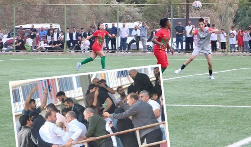 Hakkari'de Amed Spor sevgisi tribünü karıştırdı