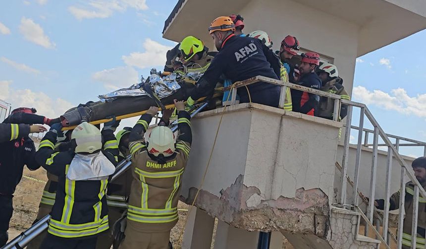 Hakkari’deki havalimanında deprem tatbikatı