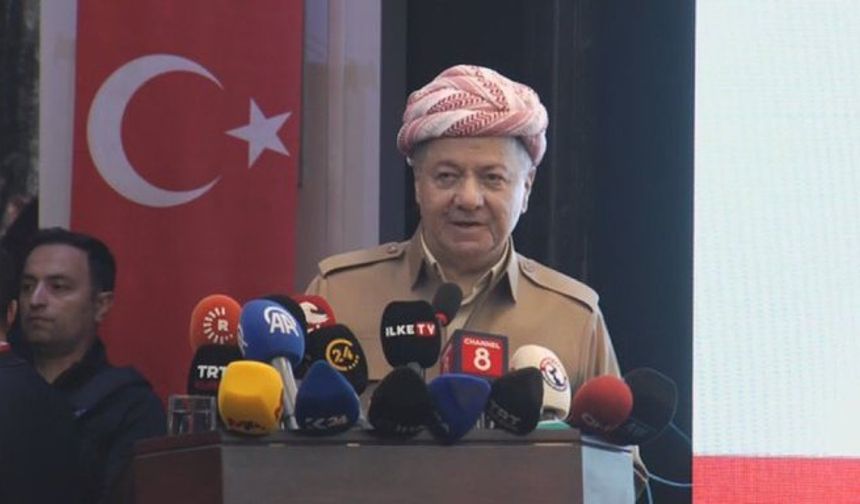 Barzani, Cizre'de konuştu: Barış sürecini destekliyoruz