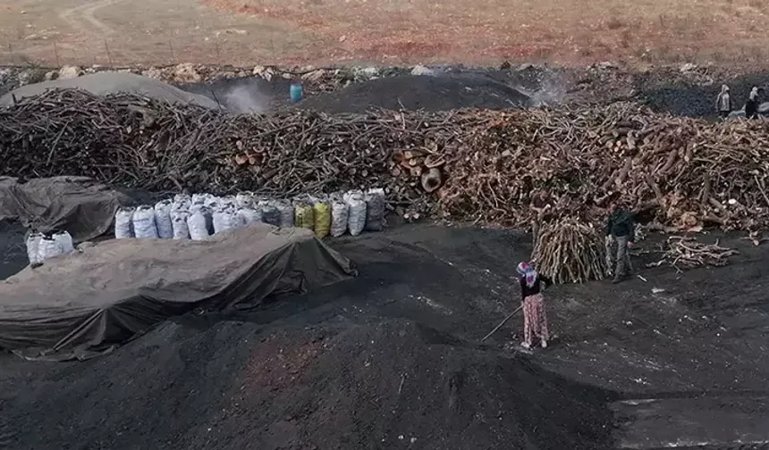 33 yıldır ailece mangal kömürü üretiyorlar