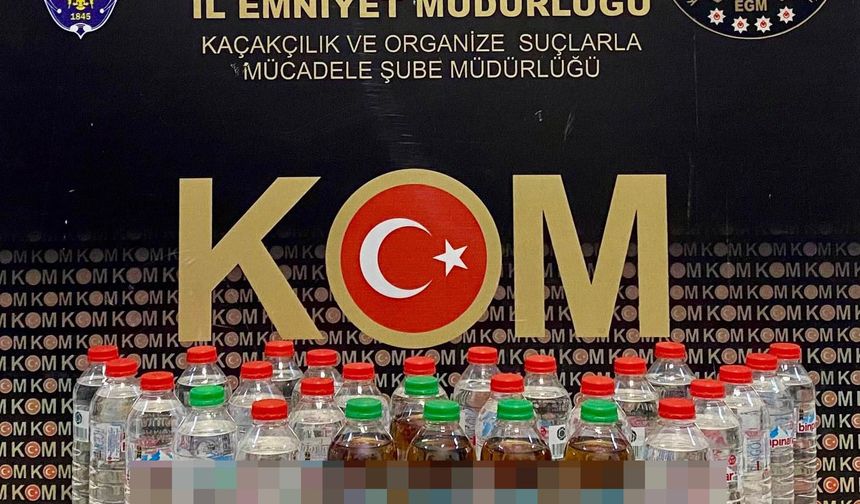 Kars'ta sahte içki operasyonunda 13 şüpheli yakalandı