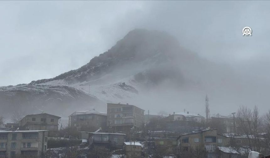 Hakkari'de sağanak ve sis etkili oldu