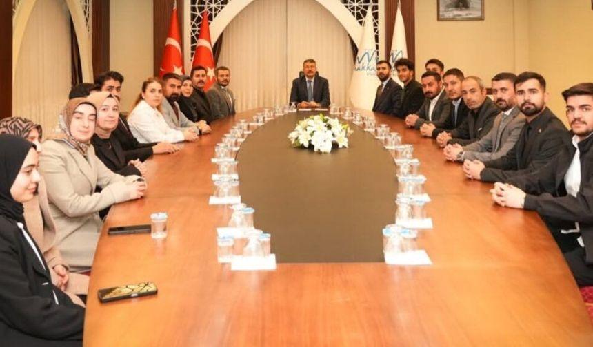 Hakkari TÜGVA'dan Vali Çelik’e ziyaret