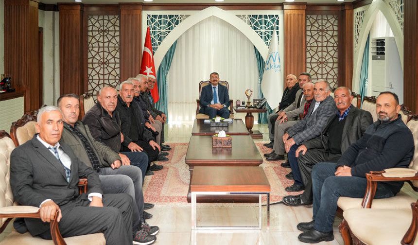 Vali Çelik Suüstü Köyü heyetini kabul etti