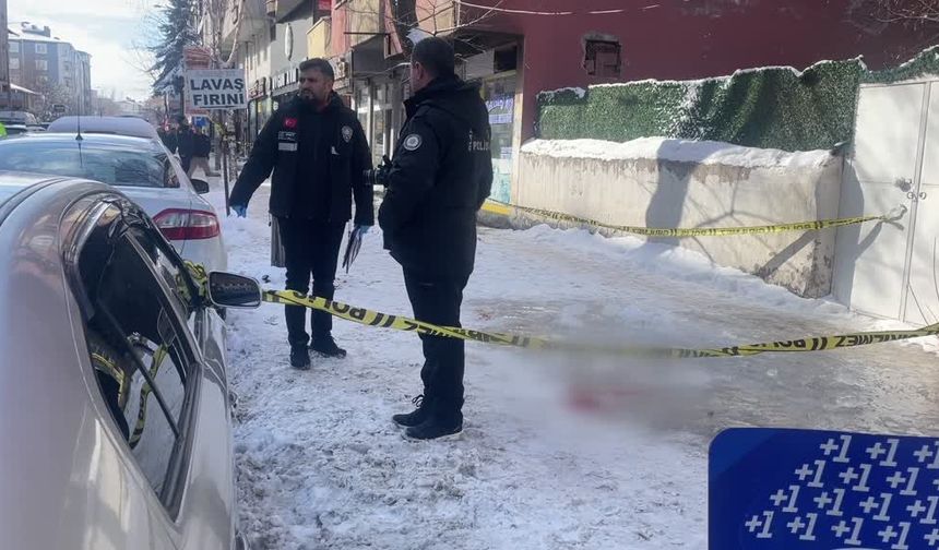 Çatıdan düşen buz kütlesi kadını yaraladı