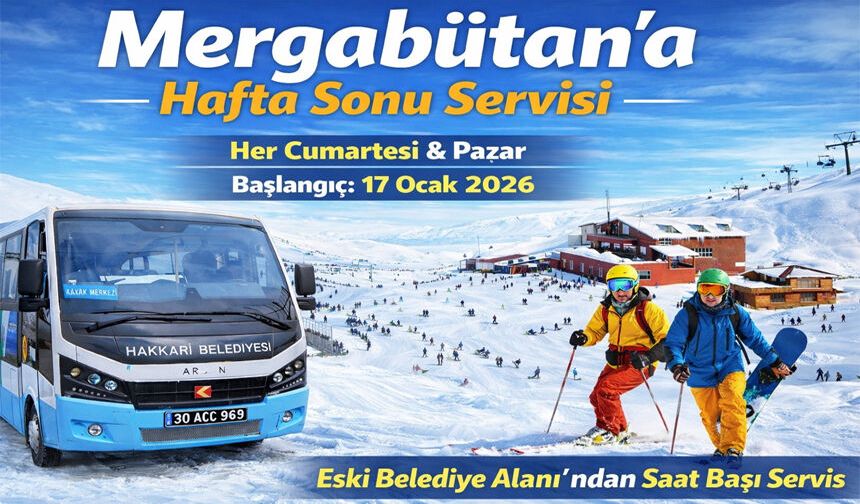 Hakkari’de Kayak Merkezine hafta sonu toplu taşıma başlıyor