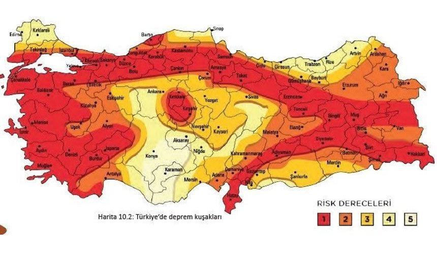 Büyük depremler tablosunda Hakkari detayı
