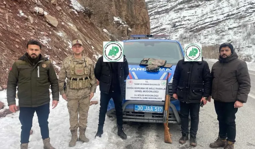 Hakkari’de kaçak avcılara  78 Bin TL ceza