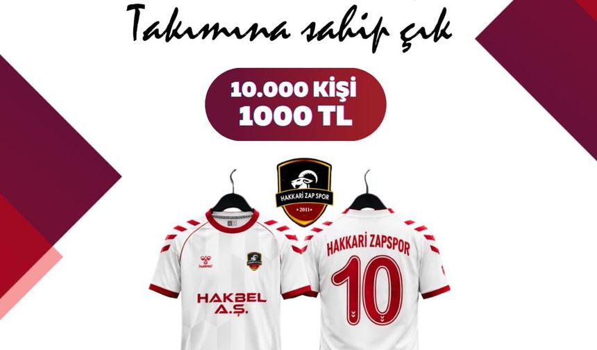 Hakkari Zap Spor için destek kampanyası
