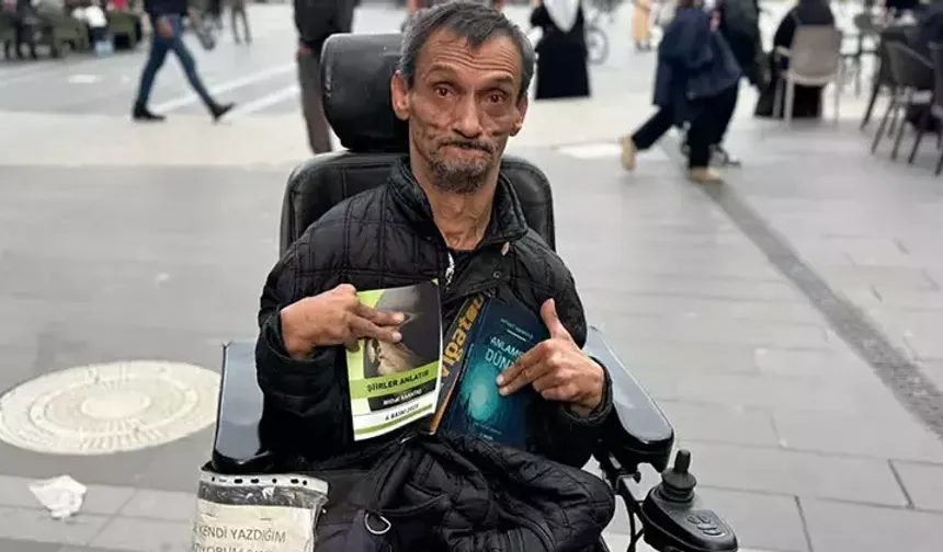 Yüzde 90 bedensel engelli, tek eliyle 3 kitap yazdı