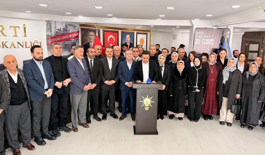 Hakkari AK Parti İl Başkanlığından 28 Şubat mesajı